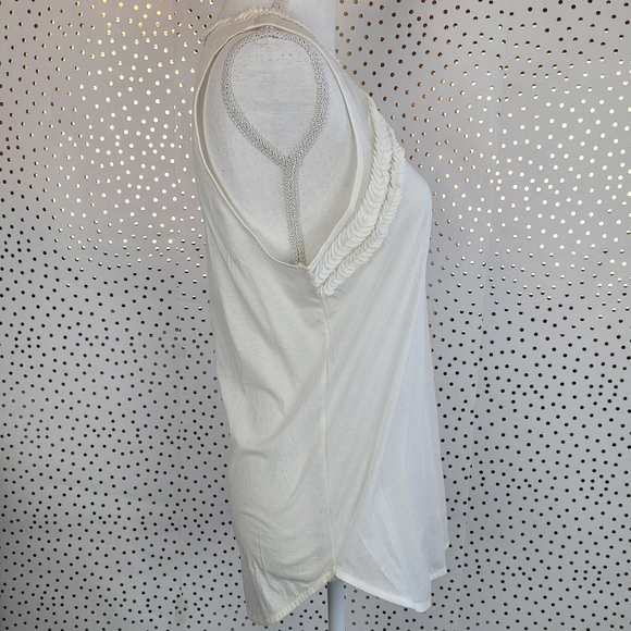 J. Crew Petal Tank Ivory Top - Picture 3 of 11